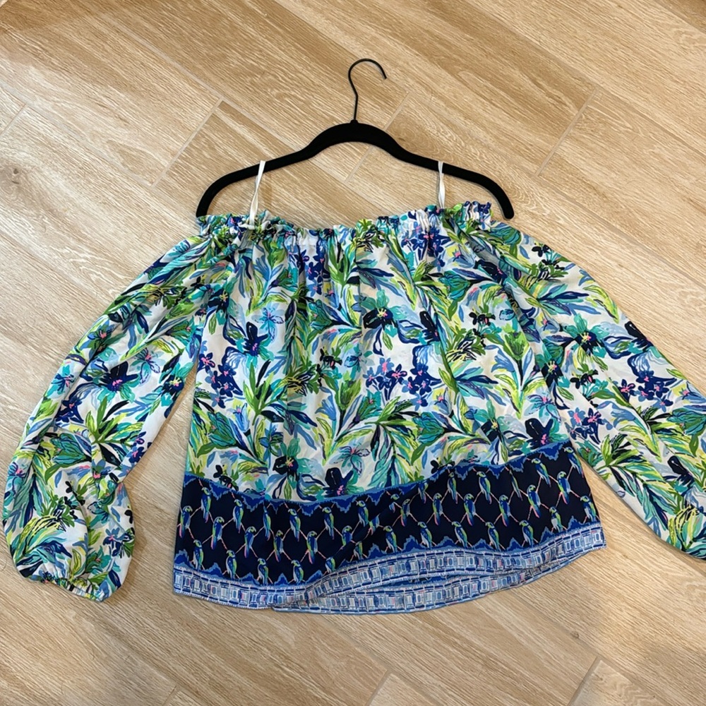 Lilly Pulitzer Off the Shoulder Top